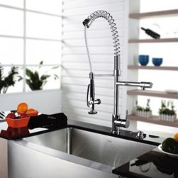 Kraus Single Lever Pull Out Kitchen Faucet Chrome KPF-1602-KSD-30CH - Kitchen Faucets