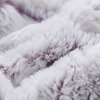 Embossed Faux Fur Dreamy Milky Way White Purple Undertone Throw Blanket, 50" X 6