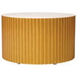 Seasonal Living - Scallop Zanzibar Coffee Table - White Outdoor Coffee Table - The Perpetual Collection is the beautifully-designed constant in your life. Indoors or outdoors, amidst a crisp garden or on a city rooftop, these handmade, lightweight concrete tables suit most occasions. The designer's innovative approach to soften the