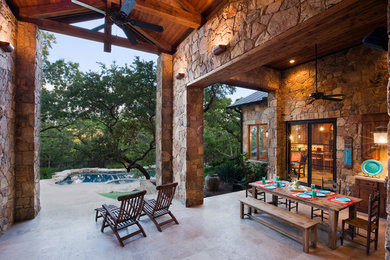 Country patio in Austin.