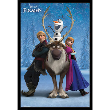Frozen Team Poster, Black Framed Version
