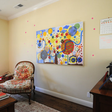 Stanford Home, pic of my paintings in a beautiful house