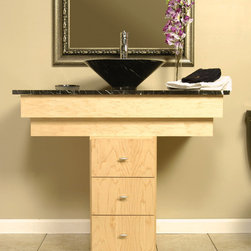 D'Vontz MDV Series of Modular Vanity with Funnel Stone Sink - Products