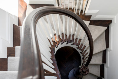 This is an example of a contemporary staircase in Cardiff.