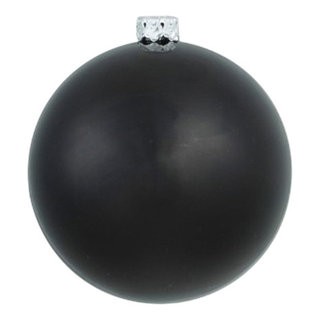 4 Black Matte Ball Ornament