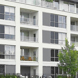 Sliding panels to shade residential building - Exterior Shutters