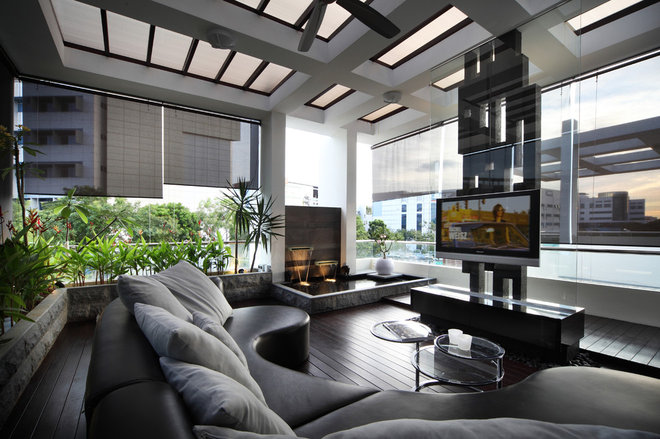 Contemporary Family Room by The Interior Place (S) Pte Ltd