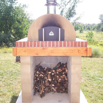 The Koval Family Wood Fired Brick Pizza Oven in Michigan