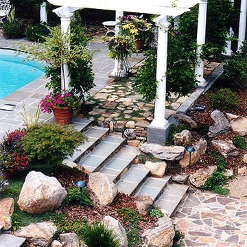 Backyard Pergola garden terrace