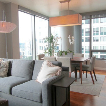 Elegant Urban Condo Living and Dining Room