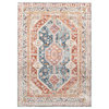 New Mexico NWM-2308 Rustic Rust/Blue 5'3"x7'3" Area Rug
