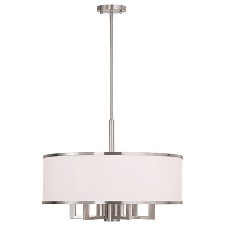 Park Ridge Chandelier, Brushed Nickel