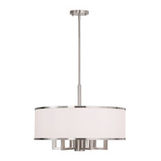 Park Ridge Chandelier, Brushed Nickel