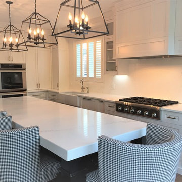 White and Black Shaker Kitchen