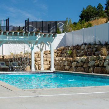 All-in-ONE: Pavilion, Deck, Diving Platform, Waterfall, Swimming FUN!