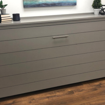 Custom Built Horizontal Twin Size Murphy Bed Cabinet