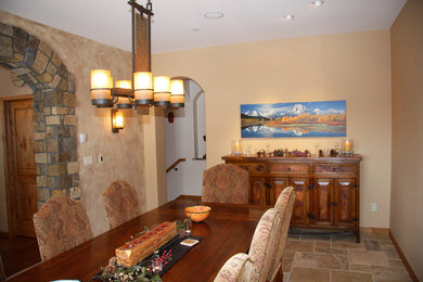 Minimalist dining room photo in Denver