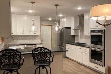 Kitchen - mid-sized transitional kitchen idea in Chicago