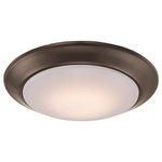 Trans Globe - Trans Globe LED-30016 ROB Vanowen - 7.5" 15W 1 LED Flush Mount - The Vanowen 7.5" Flushmount is a low-profile style design that casts a soft ambient light over a wide area. The minimal aesthetic is ideal to blend with any decor, while also illuminating a variety of interior living areas. This Contemporary LED ceiling light features a sleek low profile design and is dimmable. The disk shape lens is made of White Opal Acrylic.  Assembly Required: TRUE
