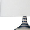 Tideline 1 Light Table Lamp, Navy/White