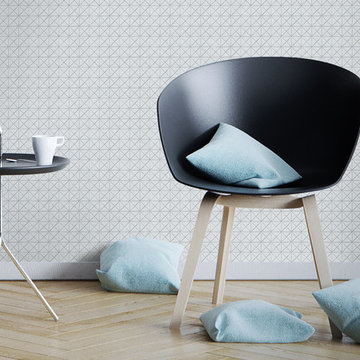 Modern Living Room Triangular Porcelain Mosaic Tile