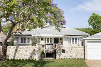 Inspiration for a traditional exterior in Brisbane.