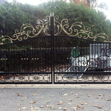 Driveway gate in Kelowna British Columbia BC Canada