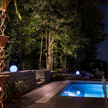 July back yard and pool