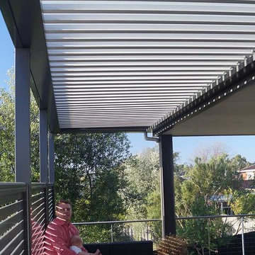 Louver Opening & Closing Roof Verandah w/- Screens, Deck