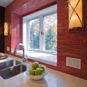 Kitchen Backsplash - Glass Mosaic Tile