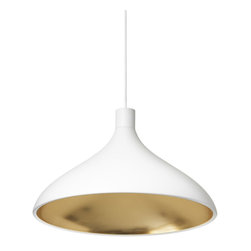 Swell Wide Pendant | White - Pendant Lighting