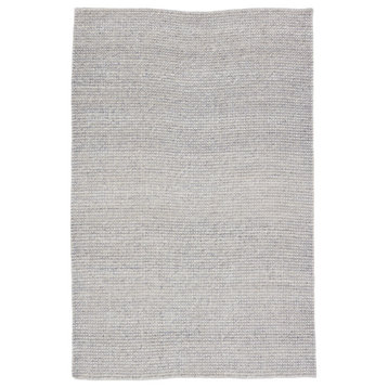 Jaipur Living Crispin Indoor/ Outdoor Solid Area Rug, Gray/Ivory, 9'x12'