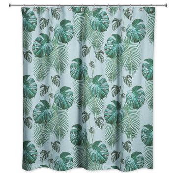 Palm Pattern 1 71x74 Shower Curtain