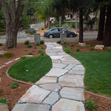 Spacious Frontyard for deer resistant and low maintenance plants in Walnut Creek
