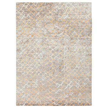 Surya Platinum PLAT-9018 Hide, Leather & Fur Area Rug, Gray, 9' x 13' Rectangle