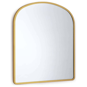 Cloak Mirror, Natural Brass
