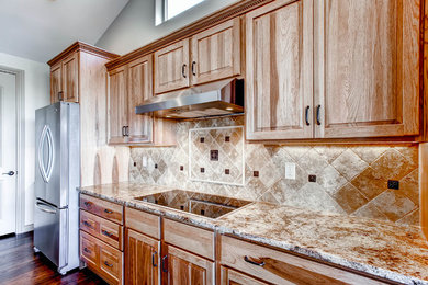 Arts and crafts kitchen photo in Denver