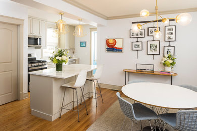 Trendy dining room photo in Chicago