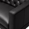 Elizabethet Leather Chair, Black