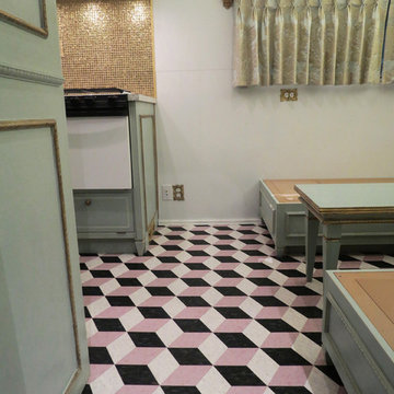 Marie Antoinette style vintage trailer restoration