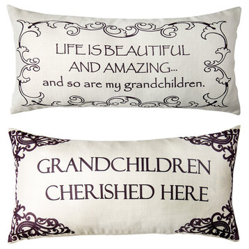 Grandparents Reversible Pillow Cover