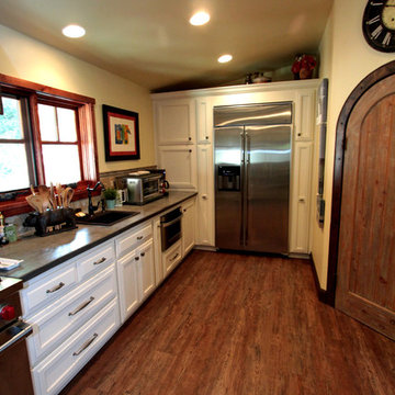 Three Color Painted Kitchen