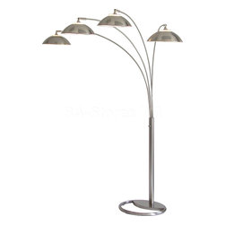 Saucer 4 Light Arch Floor Lamp - Floor Lamps
