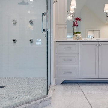 Hinsdale transitional master bath