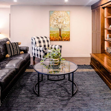 Modern Rustic Luxury Finished Basement in Richfield, Ohio