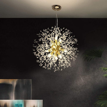 Modern Crystal Gold Chandeliers