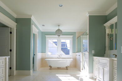 Example of a beach style bathroom design in Charleston