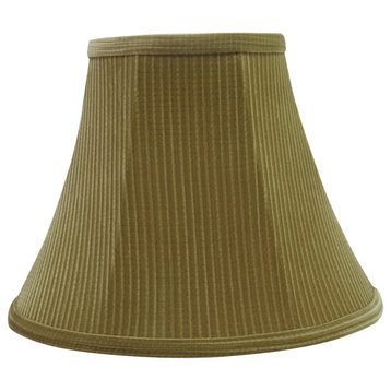 30159 Bell Shape Spider Lamp Shade, Brown-Green, 12" wide, 6"x12"x9 1/2"