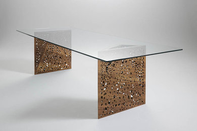RIDDLED TABLE + TABLE2, by Steven Holl