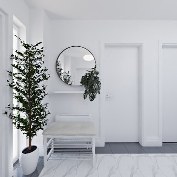 Before&After of the House with the Home Office and Laundry